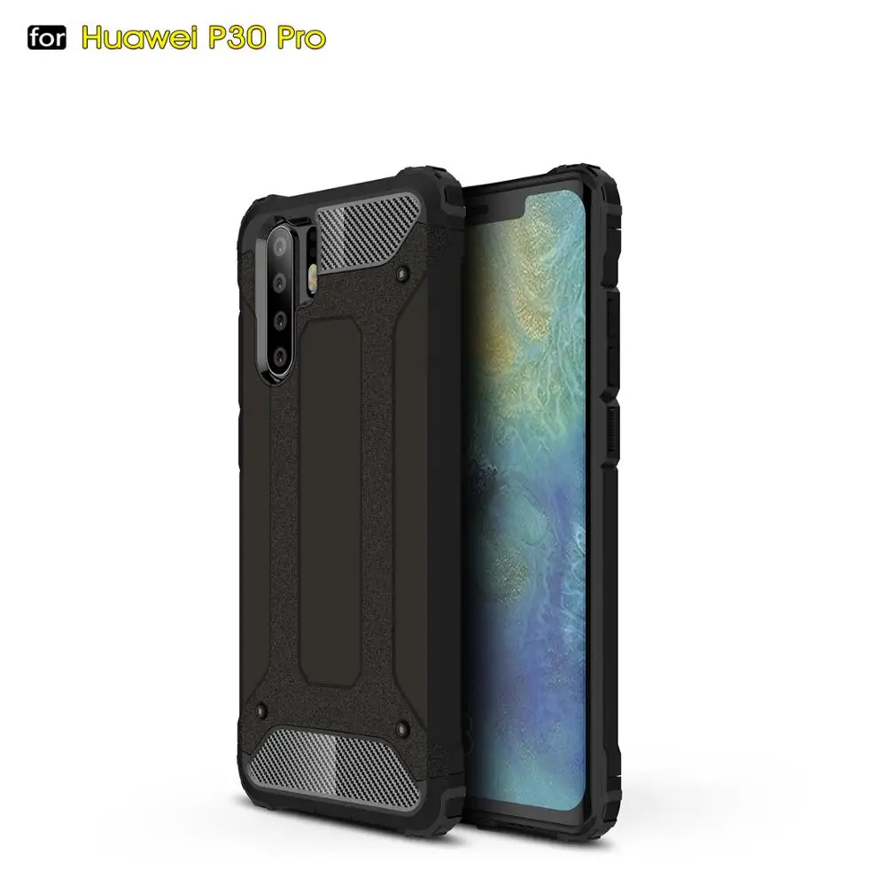 

New Arrival Hard Cover Soft TPU Hybrid Armor Phone Case For Huawei P30 Pro