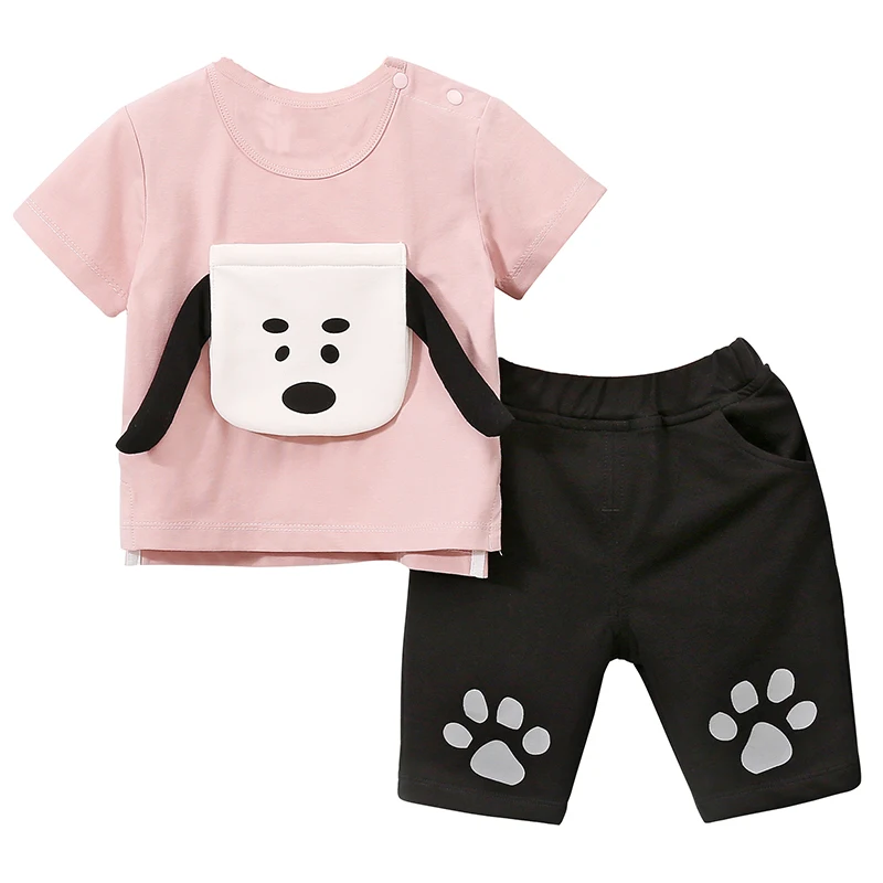 

TZ1813 Wholesale Baby clothes sets Short Sleeve T-shirt+Pants 2pcs Summer, Picture