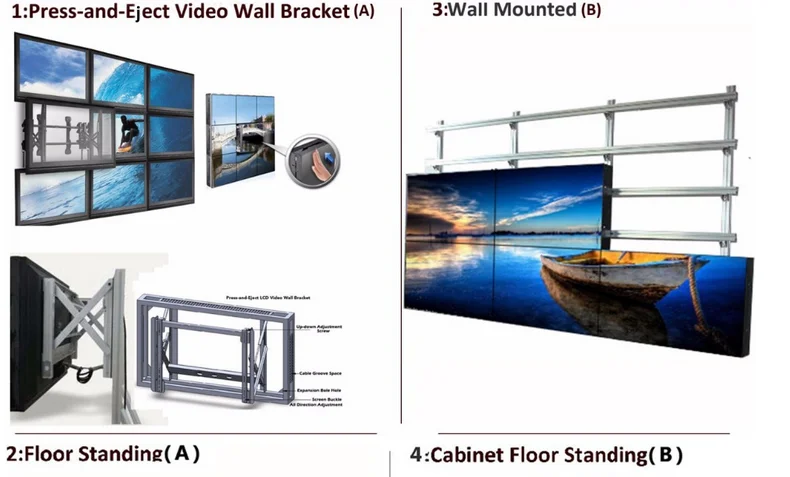 55inch seamless DID video wall with ultra narrow bezel TV LCD display