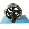 top professional quality great grip double wheels rolling training abdominal exercises 20cm black ab wheel fitness