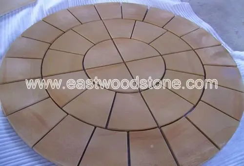 SE-1091 Sandstone Ring Circle Pattern Paving Tiles.jpg