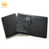 Black Business Organizer Presentation Folders A4 Leather Portfolio Folder