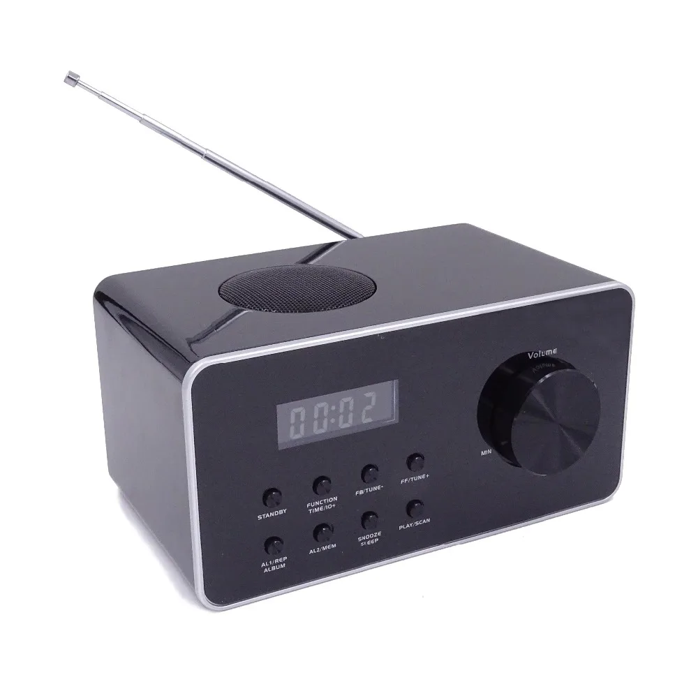
Desktop Digital Alarm Clock Radio (DAB/FM/AM radio) with Backlight, Optional USB+SD 