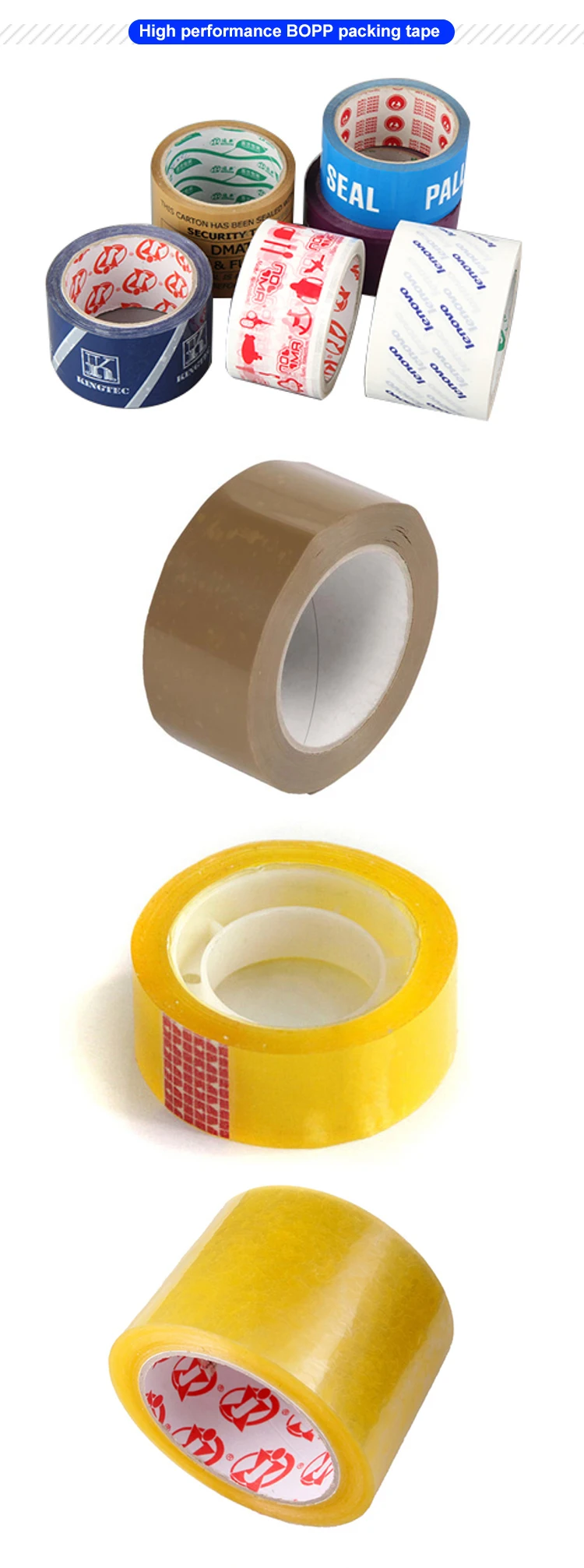 Hot sale fashion colored printed adhesive bopp tape