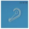 Decorative Transparent Plastic Sock Package Hanging Hook Flat J Hook for Sock Packaging promotion Hooks Sign Hook