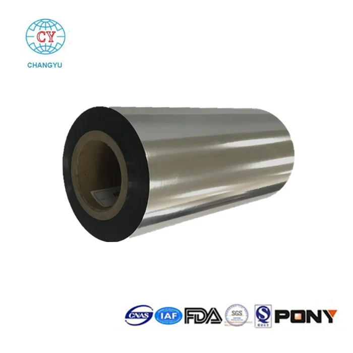 
Silver Coated Metalized Polyester PET Film For Food Package 