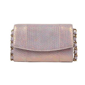 snakeskin envelope clutch