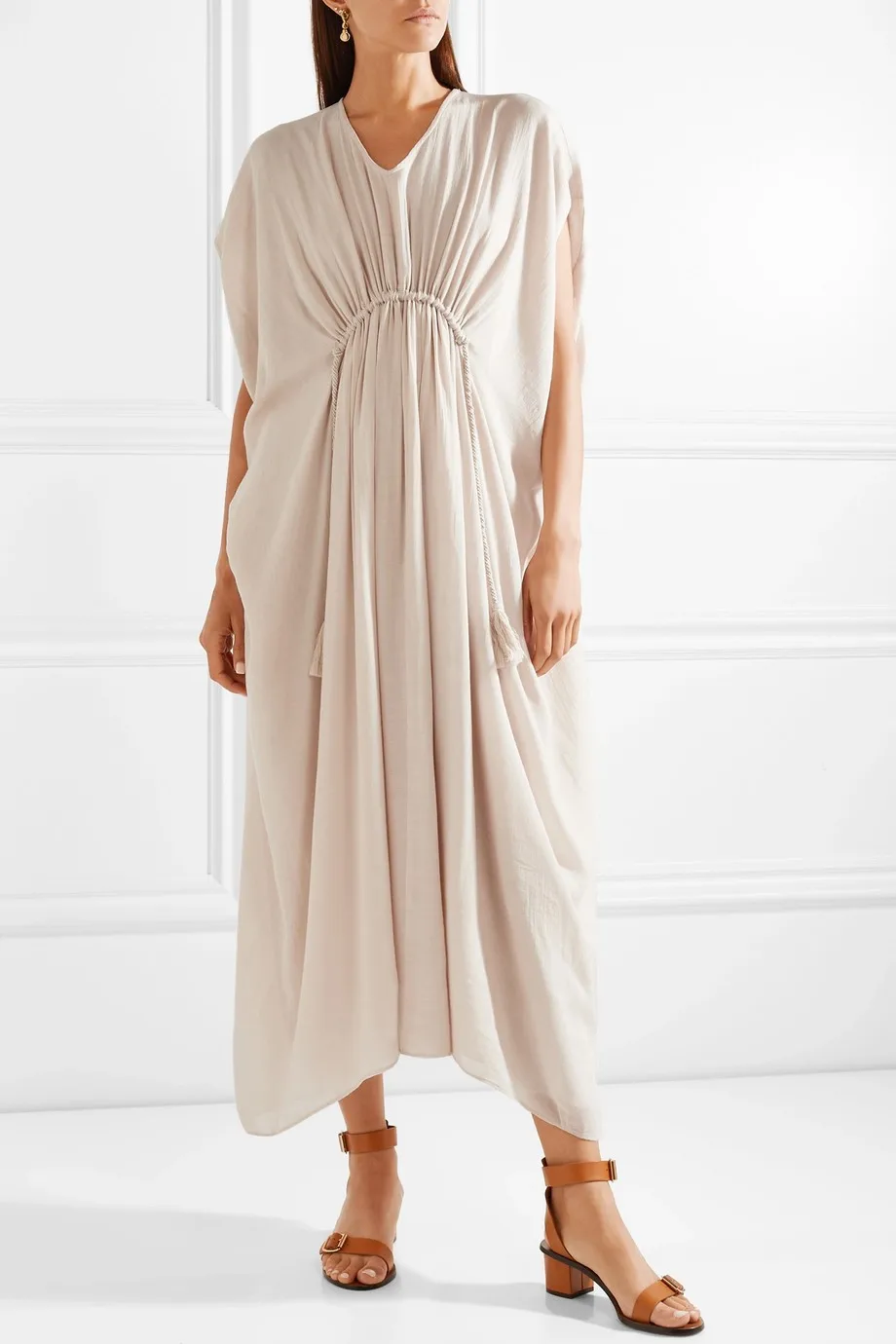 广东服装高品质女性产假棉质混纺巴里纱连衣裙