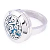 2018 Hot Sale Stainless Steel Jewelry Perfume Locket Ring Essential Oil Aromatherapy Ring