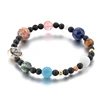 New Popular Universe Galaxy Bracelet Colour Gem Stone Planet Charms Starry Sky Jewelry