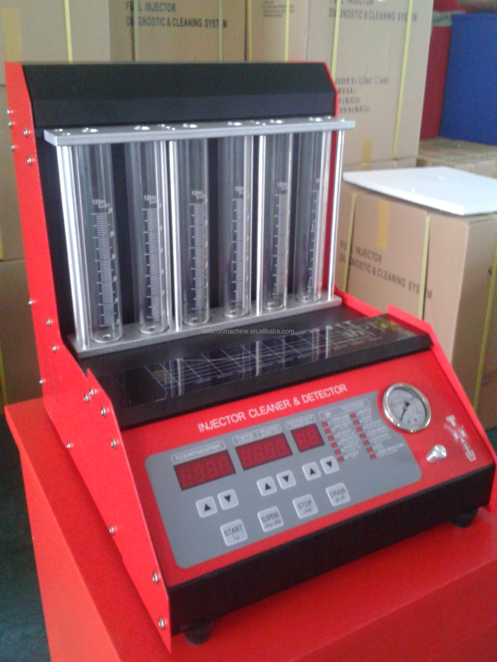 Hot product BC-6C Auto 6 cylinders gasoline diesel fuel injector cleaner tester