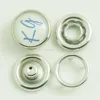 Silk screen pearl snap button