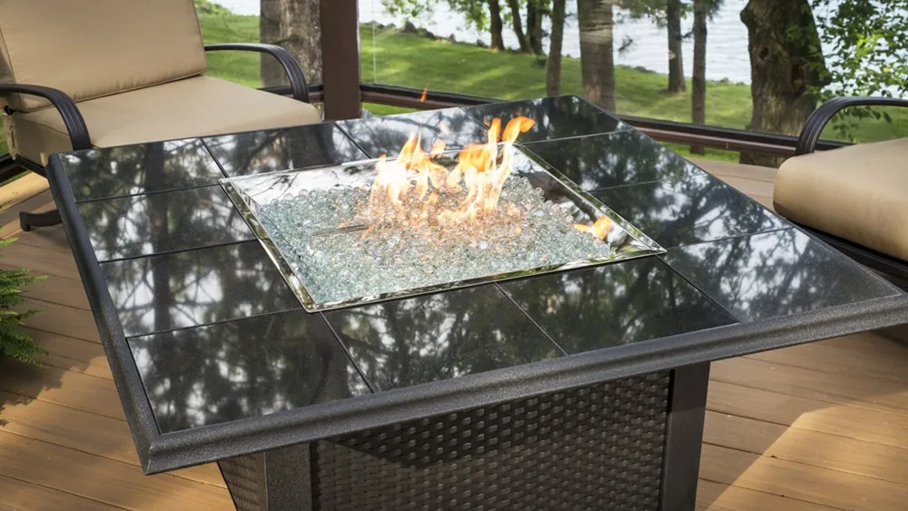 Zifang Fireglass Porcelain White Fire Glass Beads With Fireplace Glass