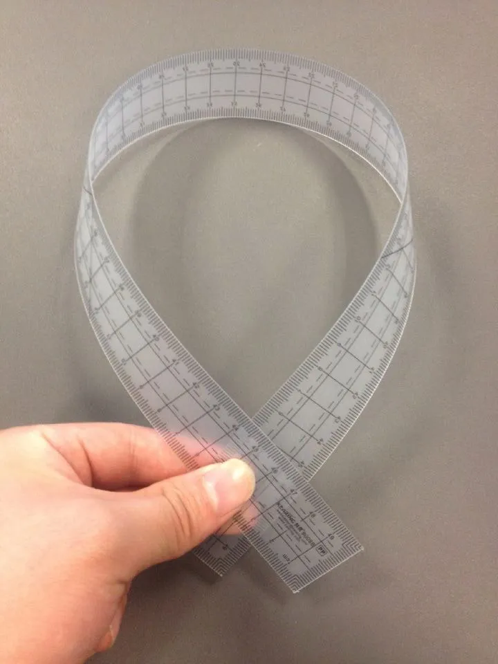 Kearing Brand Flexible Pattern Grading Ruler,3*50*0.05cm Ruler For