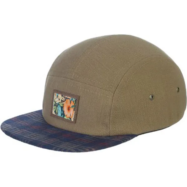 5 panel hat leather strap