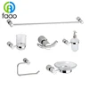 FAAO wall mounted chrome plated stainless steel bathroom hardware set