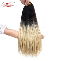 

Belleshow 24 inch 20stands ombre synthetic braiding hair senegalese braids crochet braid hair ombre senegalese twist hair