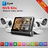 Network video server 7 inch capacitive touch Screen hd wifi nvr dvr recorders with wireless ip camera