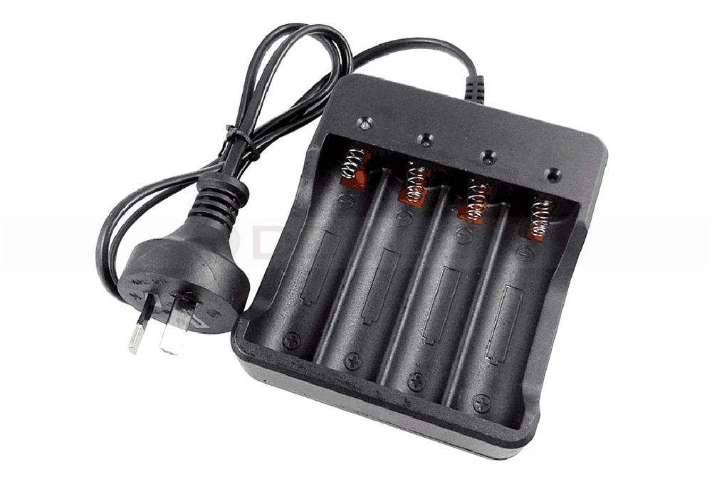 4 Slots Battery Ac Wall Travel Charger 18650 Dc 4.2v 1200ma Liion