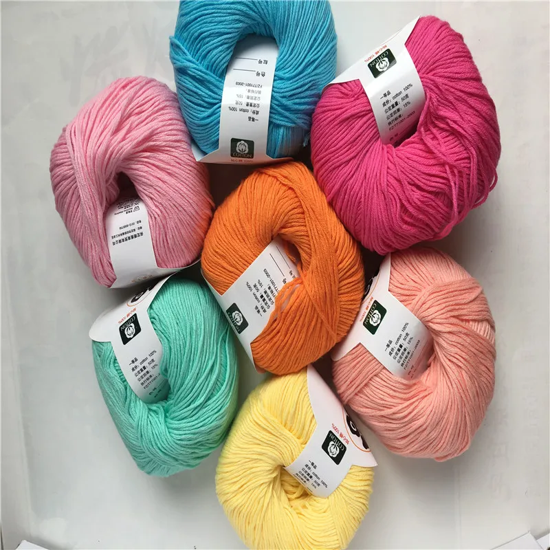 Thick Pure Cotton Yarn 100% Cotton Yarn 8ply Soft Skin-frinedly Hand ...