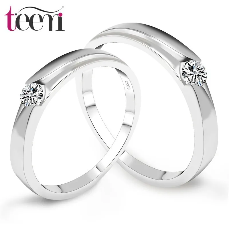 

Teemi Hits 2015 Sale Anel Lovers CZ Wedding Ring Jewelry High Quality 100% 925 Sterling CZ Wedding Ring Lovers Wholesale