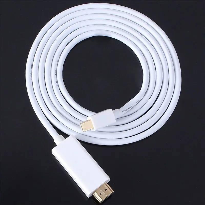 

1080P 1.8M/6FT Thunderbolt Displayport Mini Display Port DP to Male Adapter Cable For Macbook Air High Quality