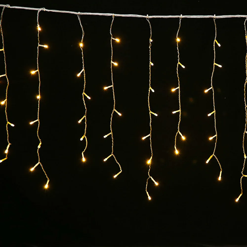 Hot sell christmas multi color led outdoor icicle curtain lights