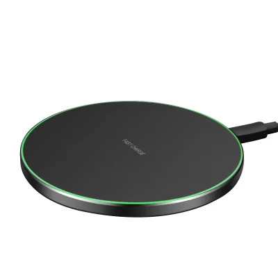 

2019 New arrival 10W high power wireless quick charger for iphone 8p xr xs max dropshipping fast charging pad, Black;white