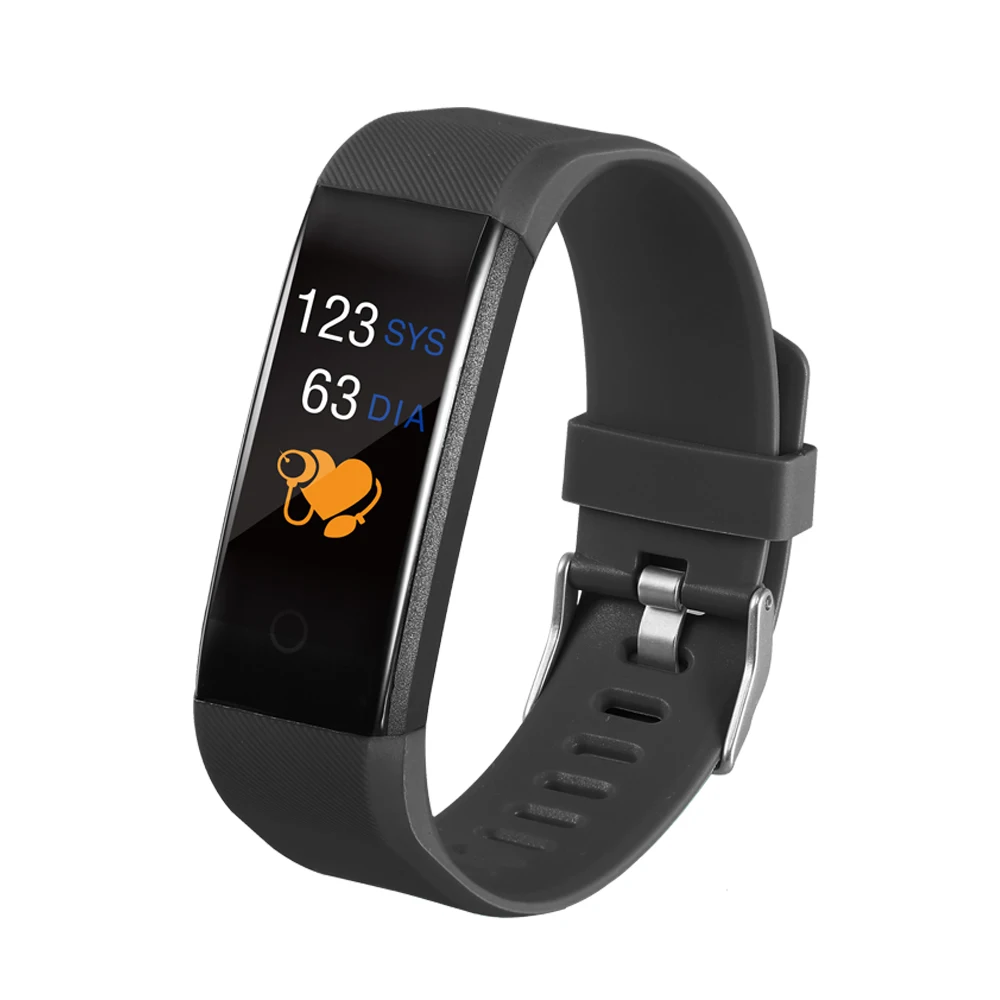 

2018 New Color Big Screen Display 115Plus HR Fitness Tracker Smart Band