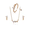 64459 Xuping Zirconia jewelry set new arrival top quality elegant heart shaped three pieces sets accessories for women jewelry