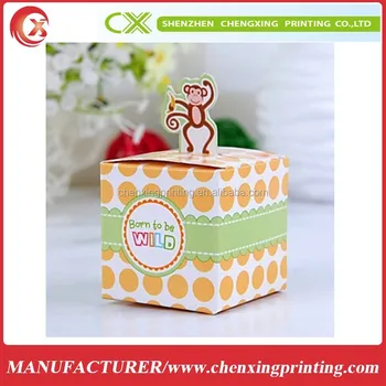 Stock Aroma Baby Shower Boxes Party Candy Gifts Box With Monkey Handle In Delhi Buy Gift Box In Delhi Gift Boxes In Phoenix Chocolate Packaging Box