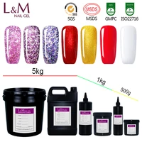 

L&M uv Led Gel Wholesale Nail Polish color glitter nails gel in bulk