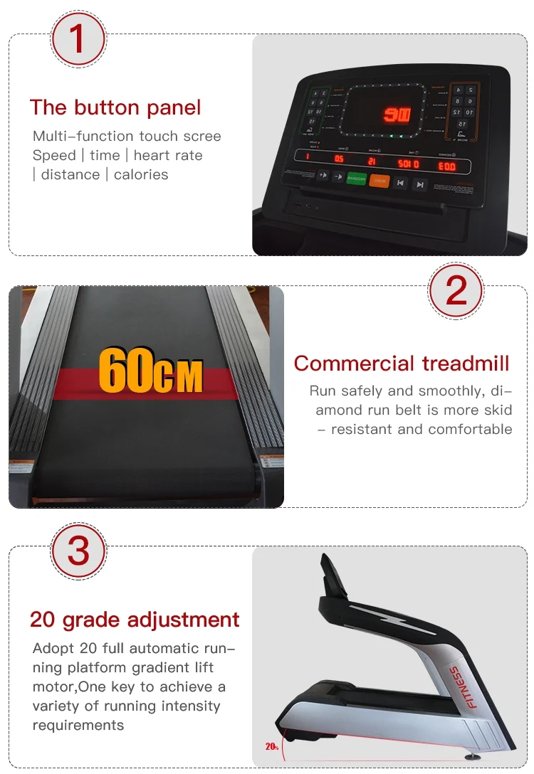 Gym fitness equipment commercial running machine/Inspire treadmill