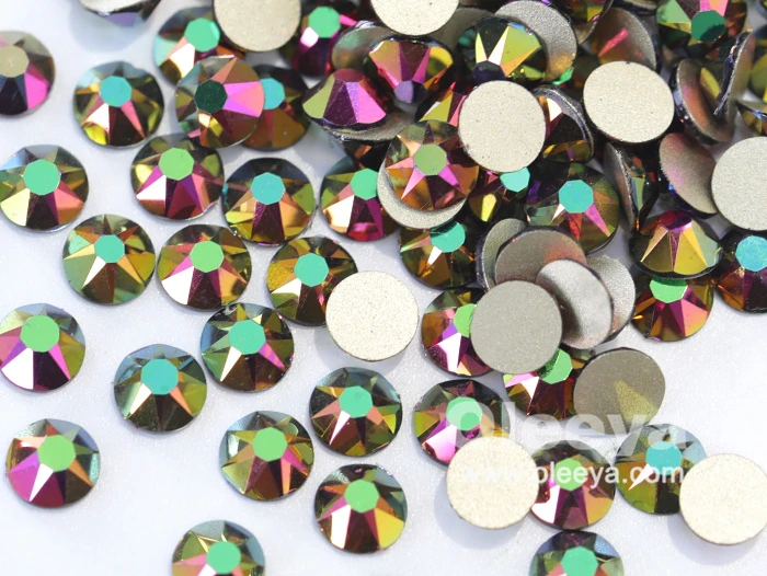 2088 Premium Gold Flat Back SS20 Crystal Rhinestones Sunshine Glass Non Hot Fix Stone Nail Art Rhinestone for Clothing Accessory