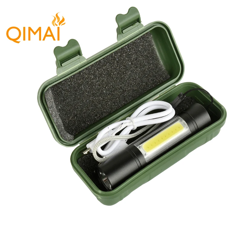 New Mini Waterproof Bright hunter cheap USB lighting led 1000 lumen COB led flashlight