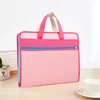 Fashion Decorative A3 A4 A5 Canvas Pocket Expanding File Folder Bag With Zipper