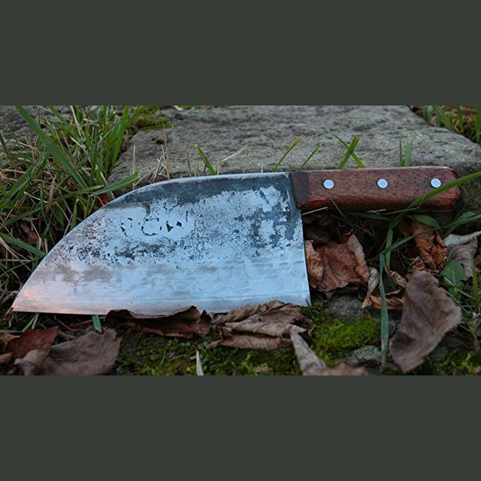 
OEM 3 layer forged high carbon clad steel almazankitchen almazan kitchen chinese serbian chef cleaver knife handmade 
