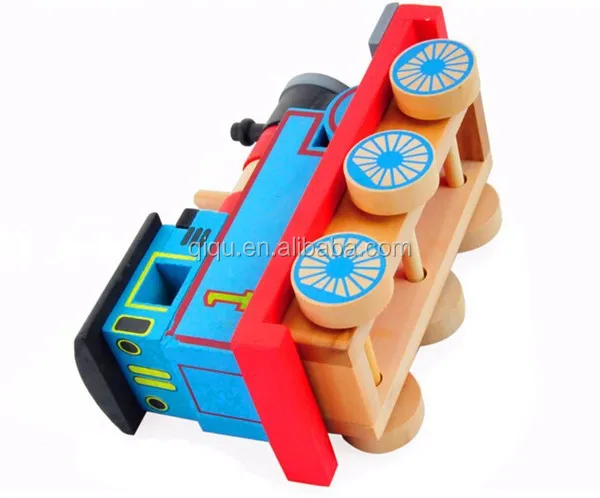 2015 bermain baru magnetik thomas kereta kayu mainan 