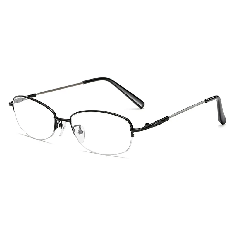 

China factory wholesale fashion eyeglasses frames optical glasses custom logo half rim square glasses frame women men
