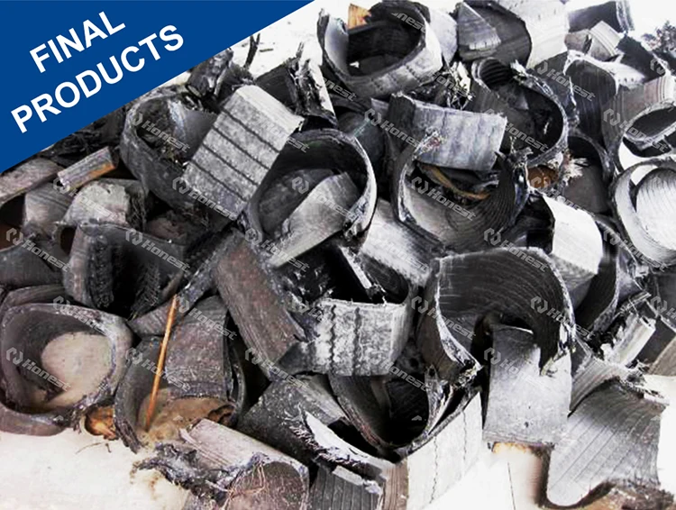 Professional Old Tyre Cutter Recycling Machinery Equipment