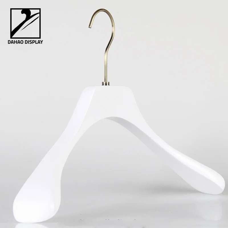 Luxury White Wooden Dress Hanger Women Clothes Hanger - Buy Wooden