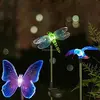 XLTD-722-1 Solar Powered Hummingbird, Butterfly & Dragonfly Garden Stake Light with Color Changing LEDs
