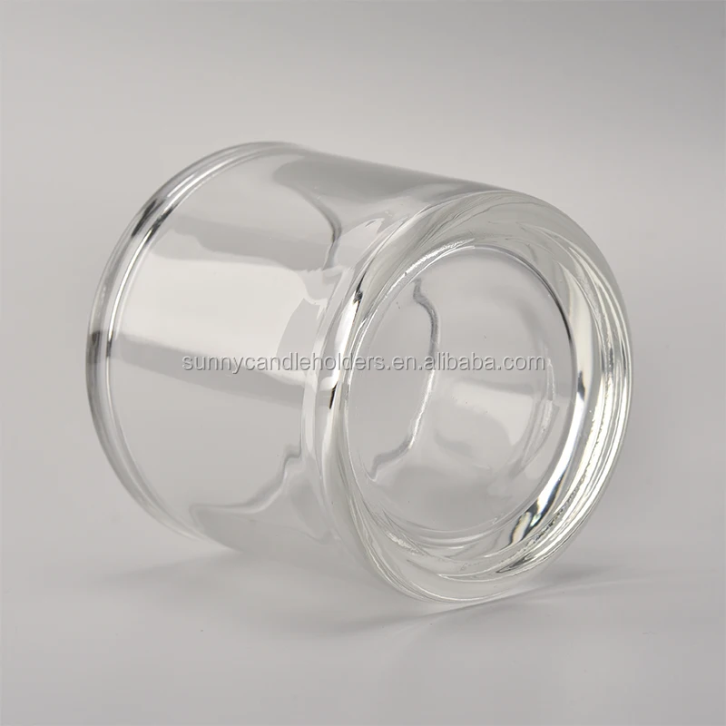 thick wall glass tealight holder, wedding candle holder