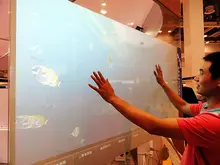 Fast Shipping! 52 Inch Interactive touch foil through glass Truly 6 points capacitive projection foil film