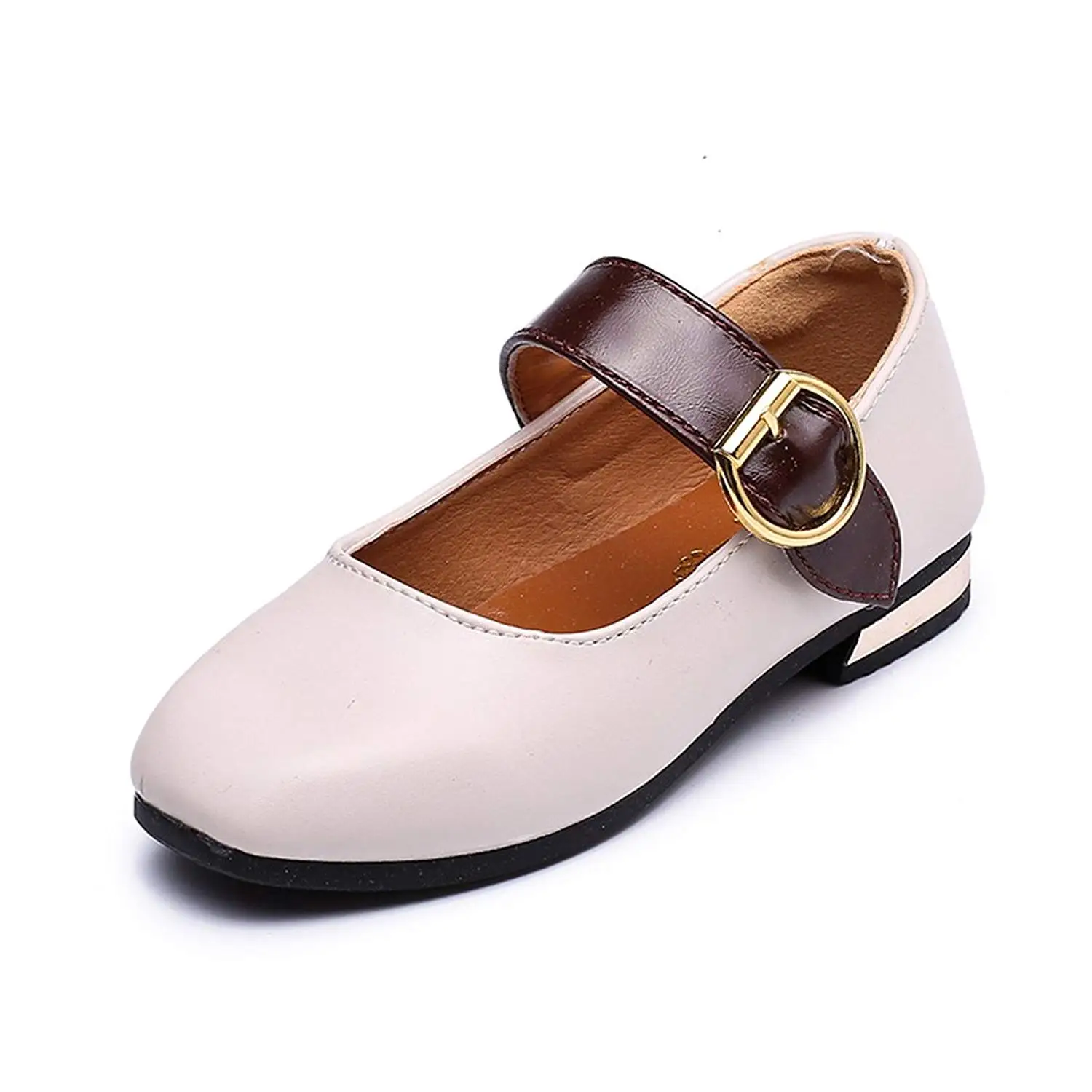 CYBLING Girls Mary Jane Ballet Flat Dress Shoes Princess Fashion School Uniform Oxfors Shoes