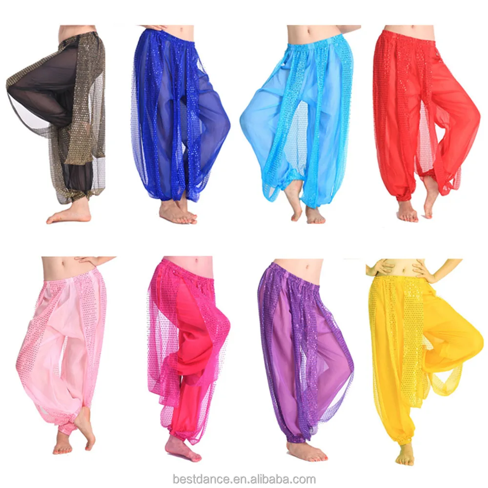 

Belly Dance Tribal Costume Shinny Sequin Balloon Bloomers trousers Harem Pants, N/a