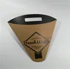 waffle paper cone packaging of hot potatoes chips