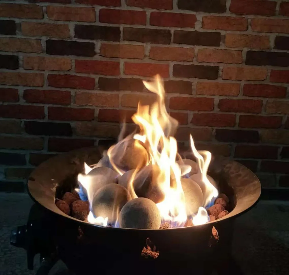 Ceramic Balls Spheres For Gas Fireplace Firepit Table Replace Ceramic Logs Fire Wood Buy Gas
