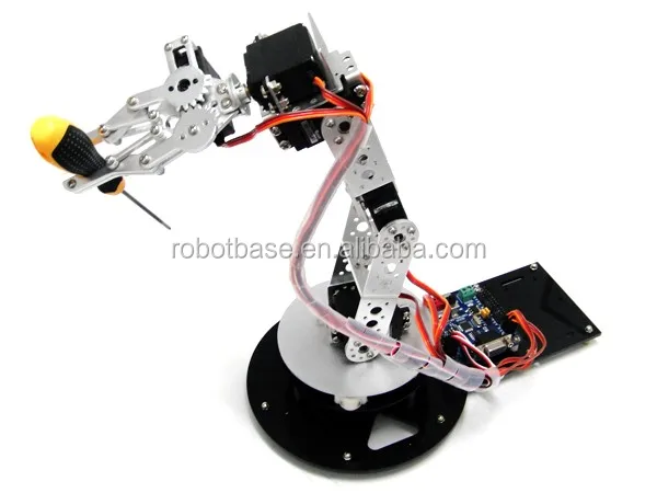 Aluminium Robotic Arm Educational Robot with 32 Channels Servo Control Kit