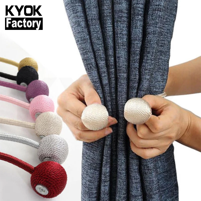 

KYOK Curtain Tieback Hooks Magnetic Corde De Rideau 1.5Mm Modern Metal Curtain Accesory M913, Gp/cp/ab/ac/ss/sn/mb/bk/bks